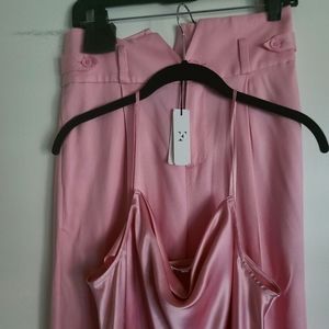 Fleur du Mal Pink pant and cami set
